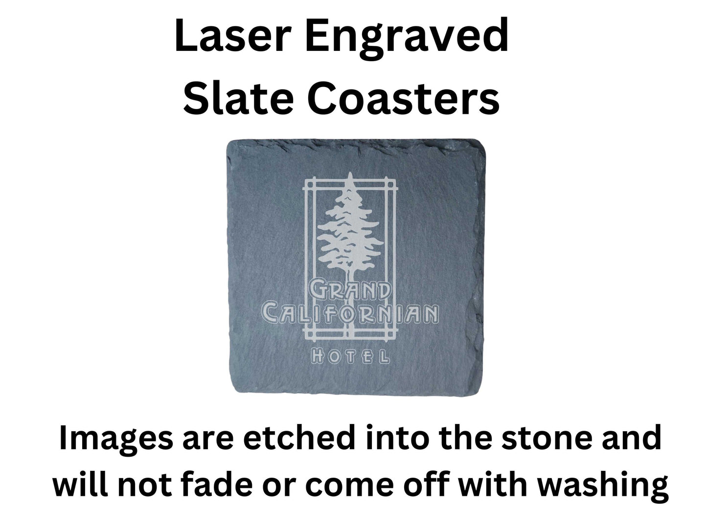 Grand Californian Hotel Stone Drink Coasters, Set of 4
