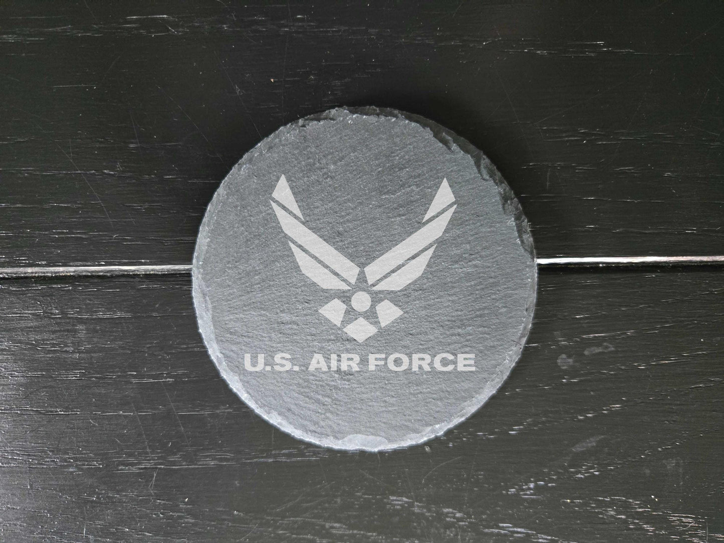 Engraved US Air Force Stone Coasters