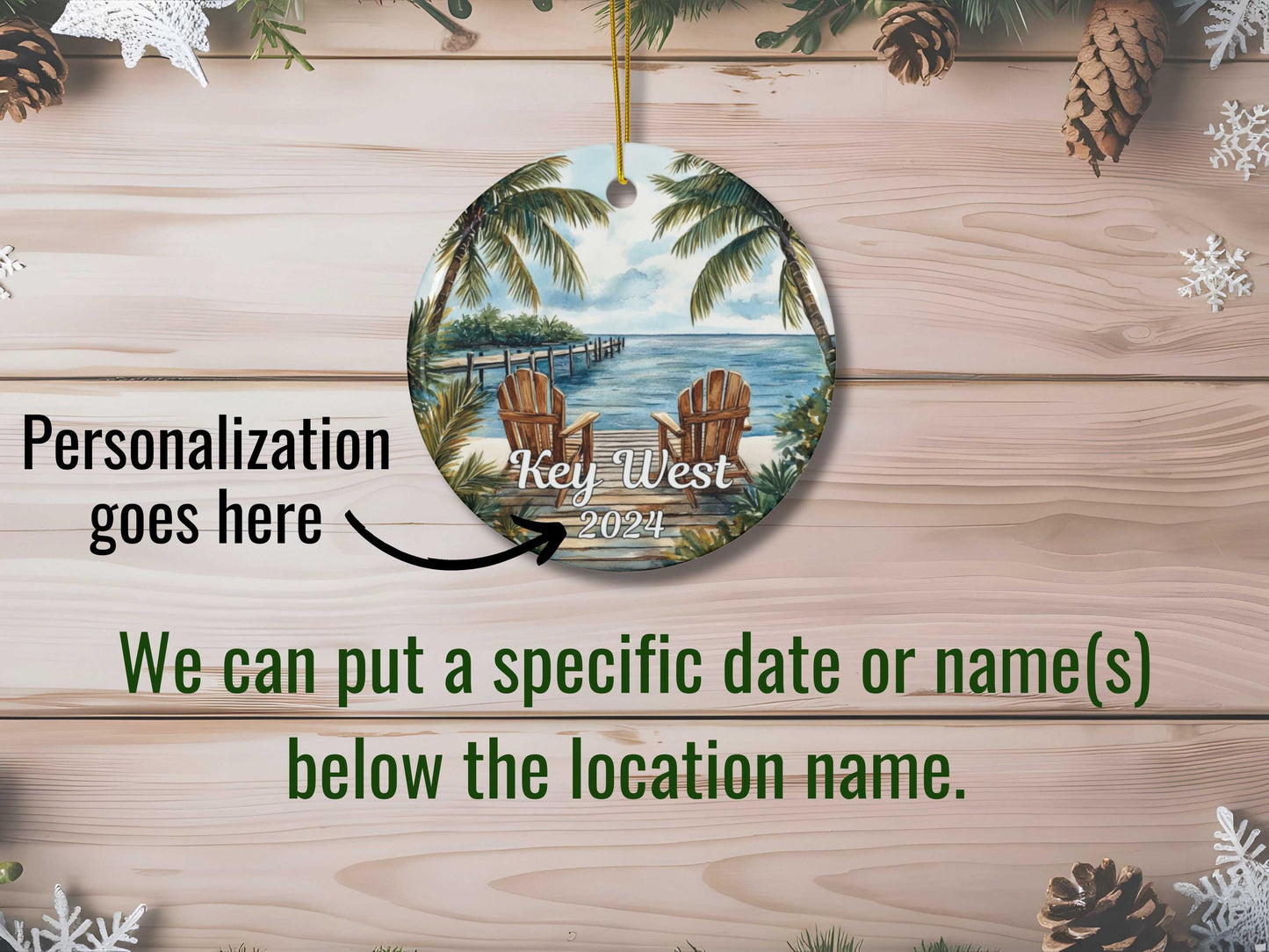 Florida Keys Illustrated Ornament