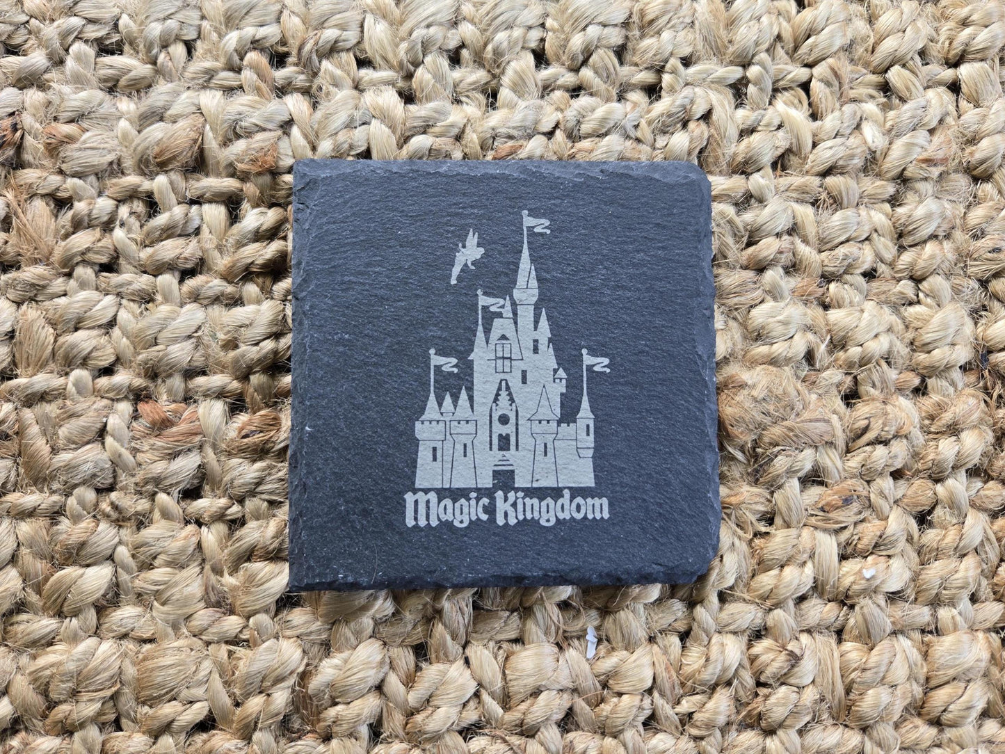 Disney World Four Parks Engraved Coasters, Set of 4