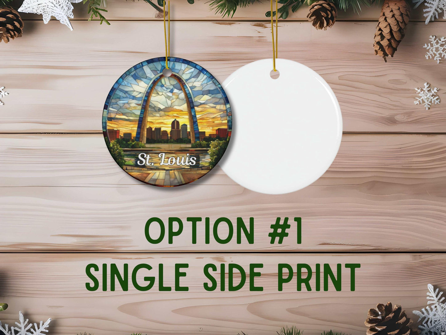 Gateway Arch National Park Stained Glass Style Ornament
