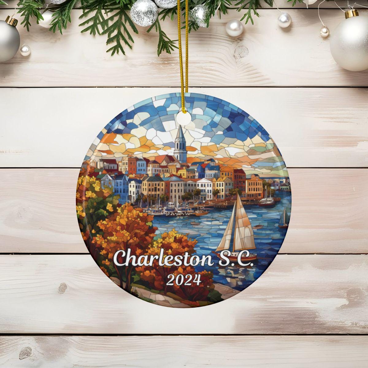 Charleston South Carolina  Christmas Ornament