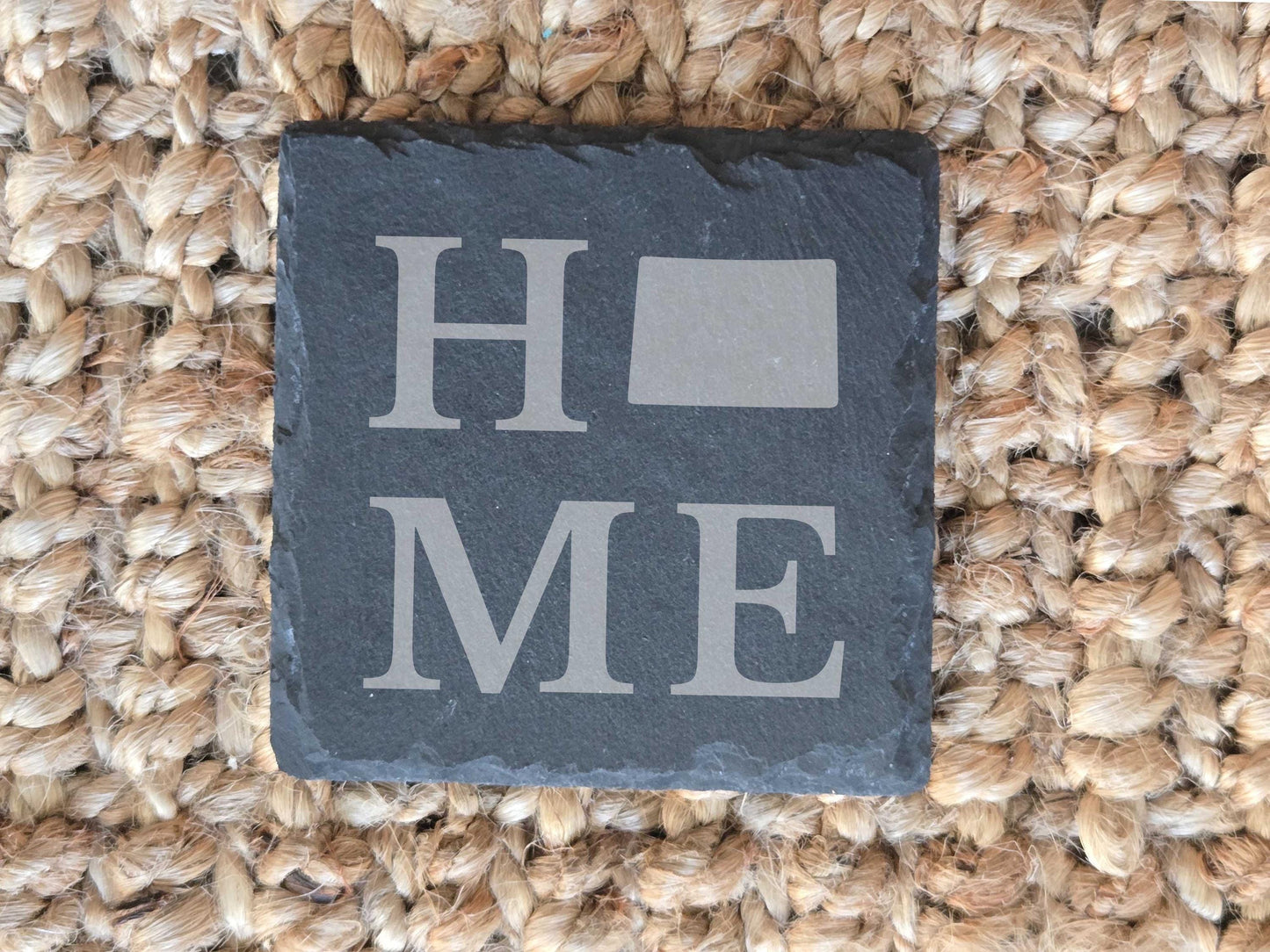 Colorado Home State Engraved Drink Coasters, Set of 4