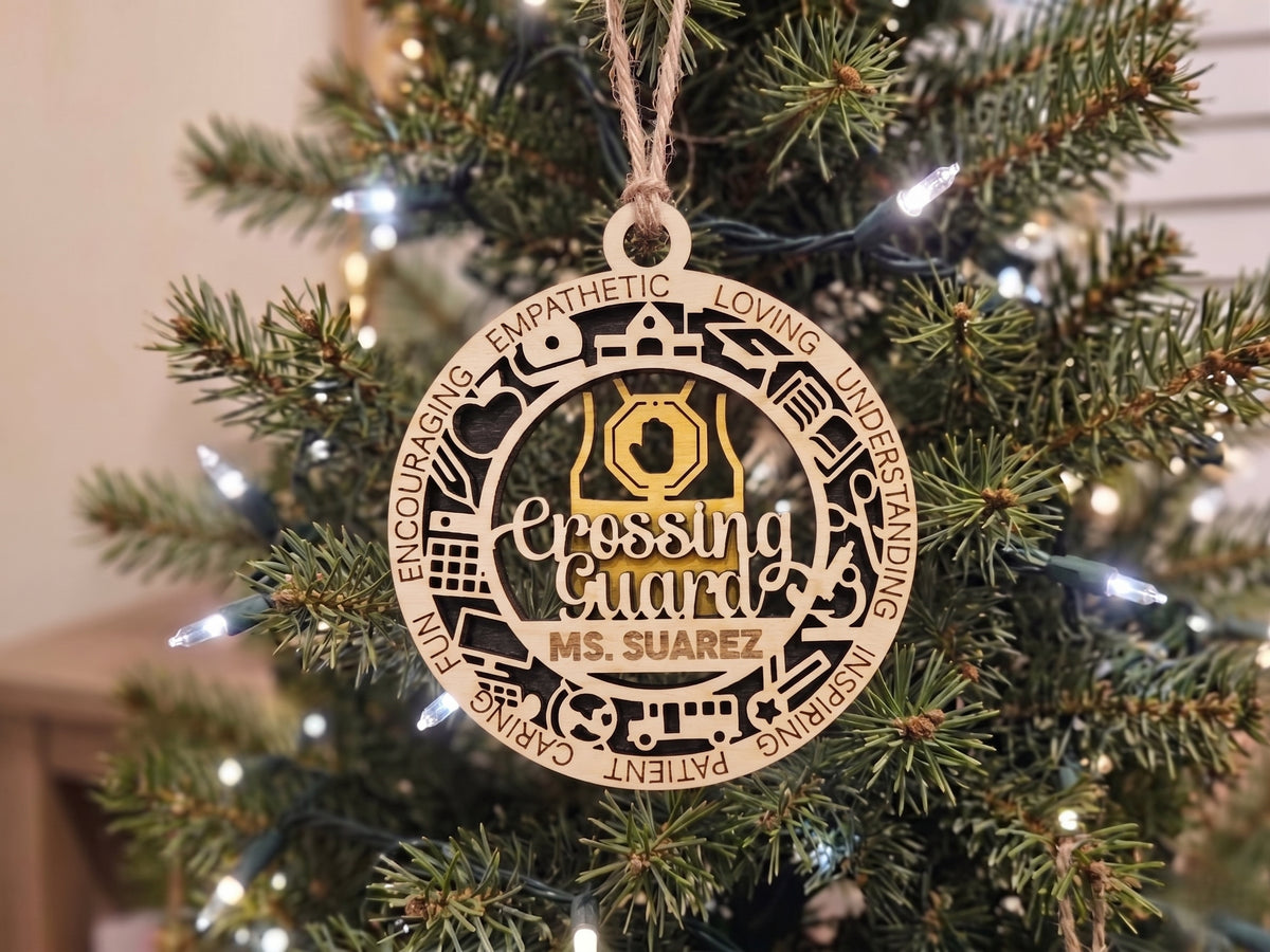Personalized Crossing Guard Ornament