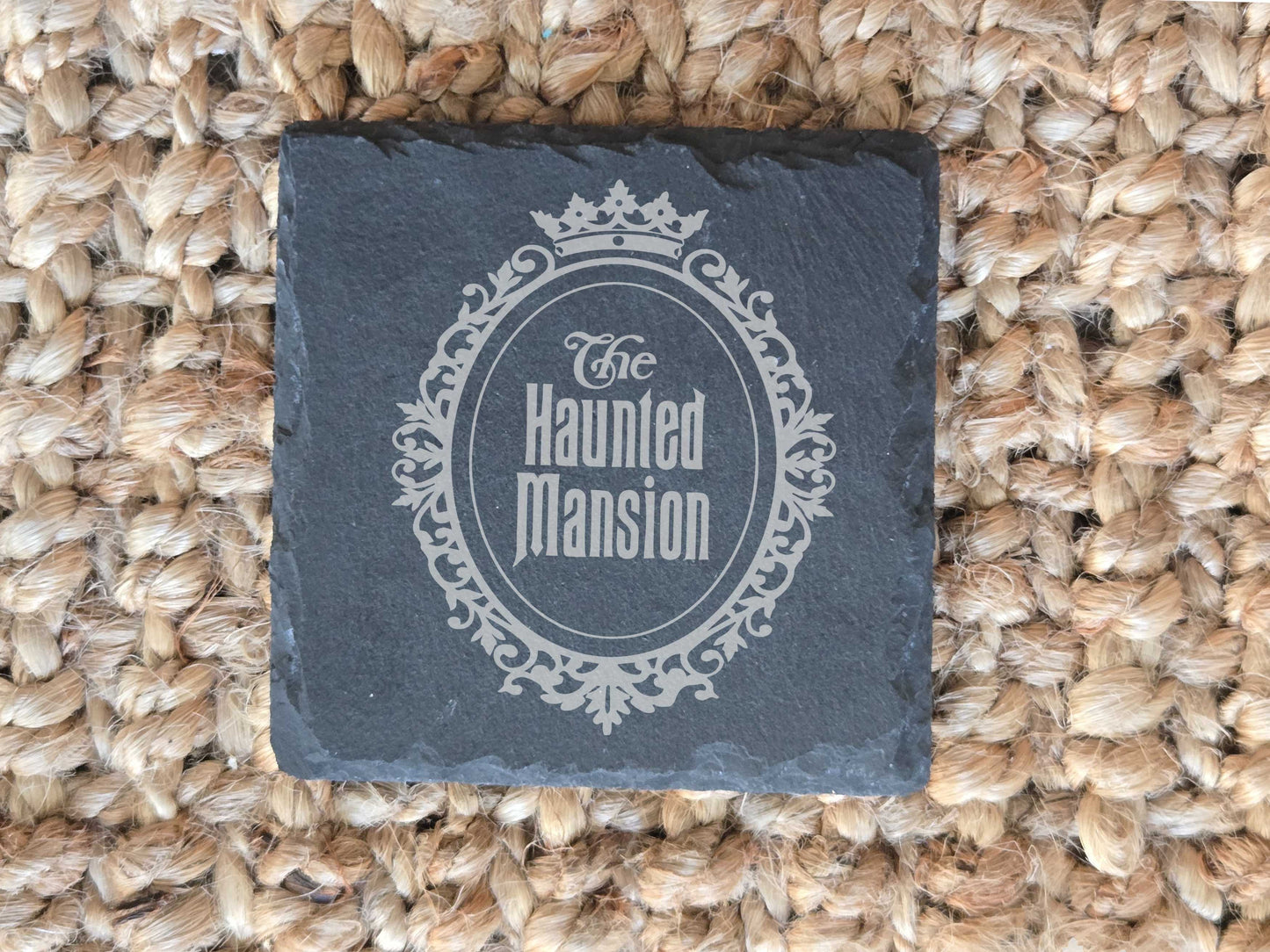 Haunted Mansion Slate Drink Coasters