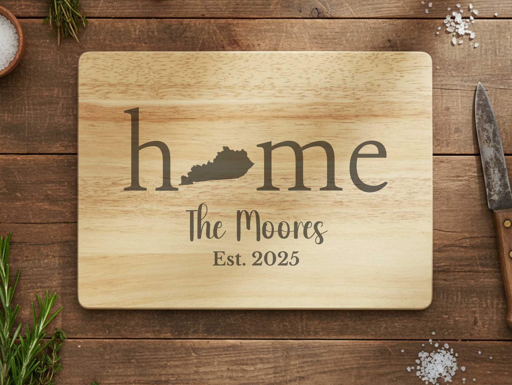 Kentucky Home Engraved Cutting Board
