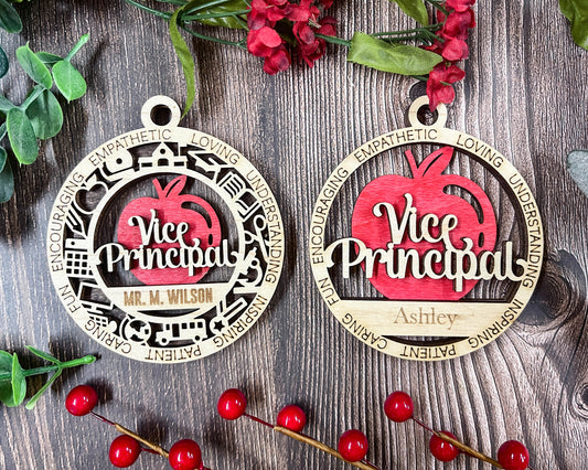 Personalized Vice Principal Ornament