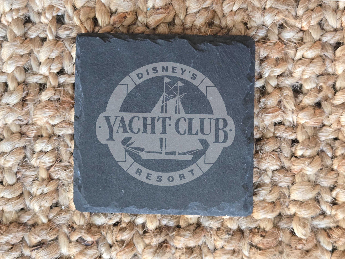 Disney's Yacht Club Resort Stone Drink Coasters, Set of 4