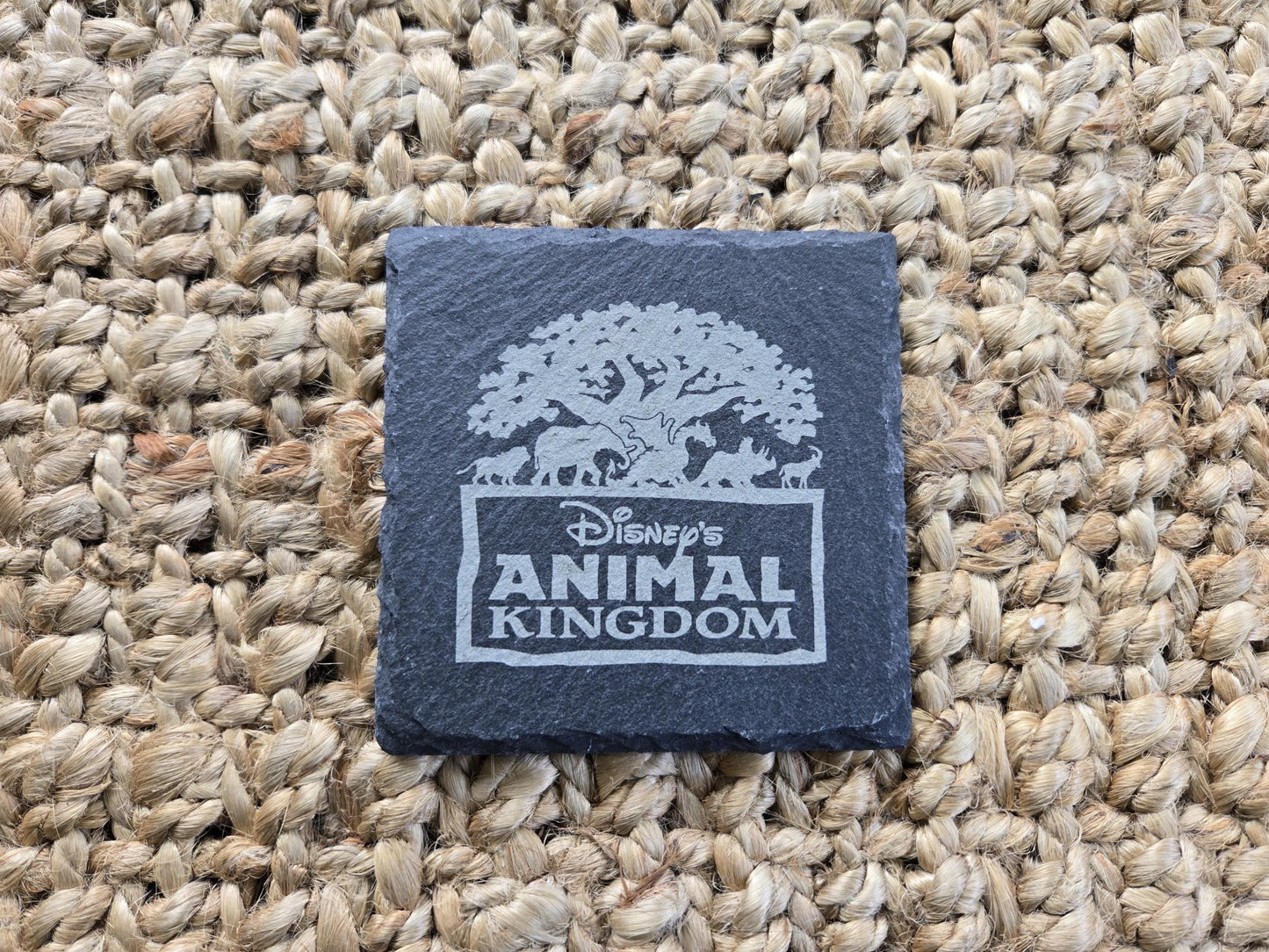 Disney World Four Parks Engraved Coasters, Set of 4
