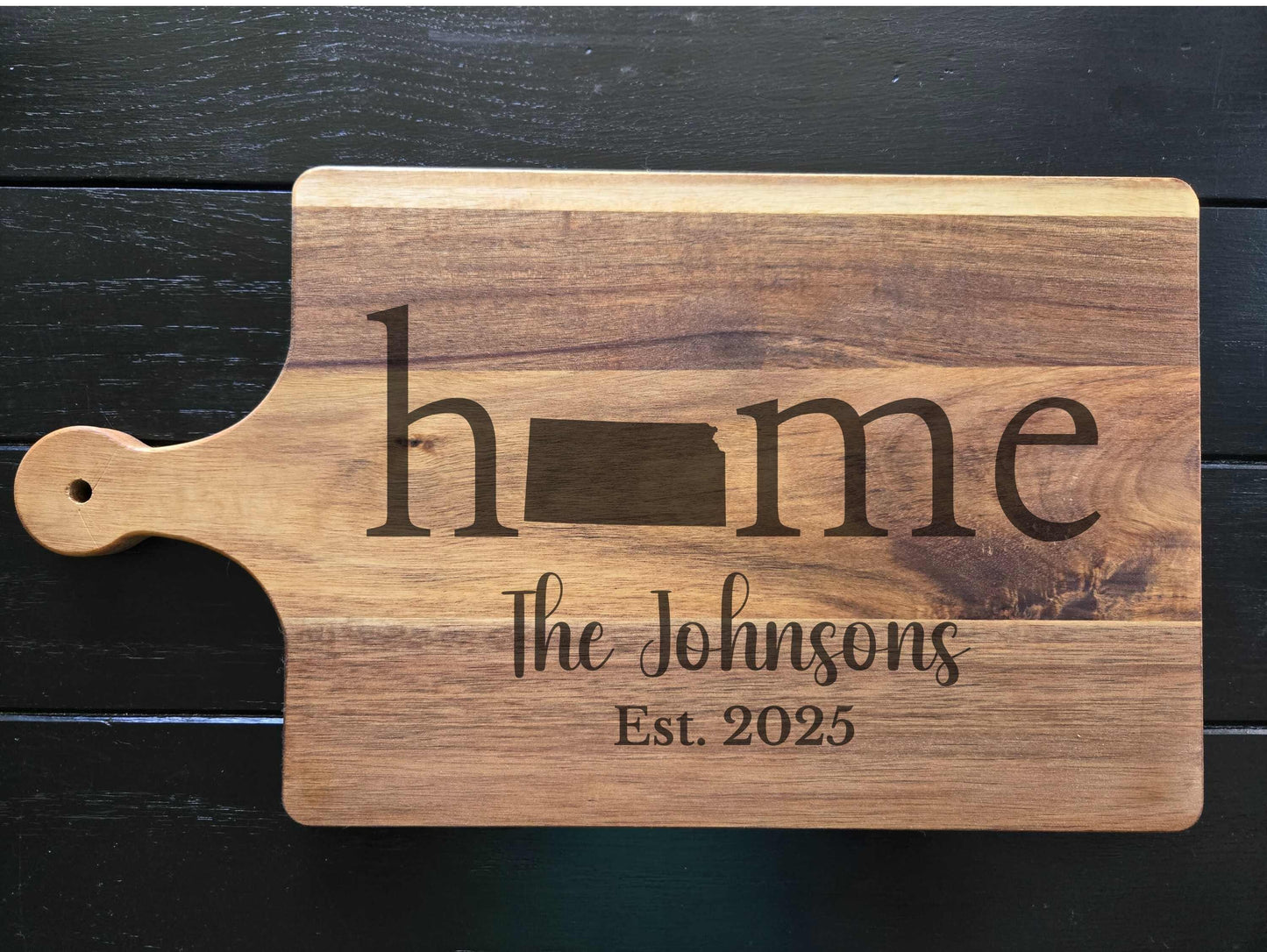 Kansas Home Handle Cutting Board