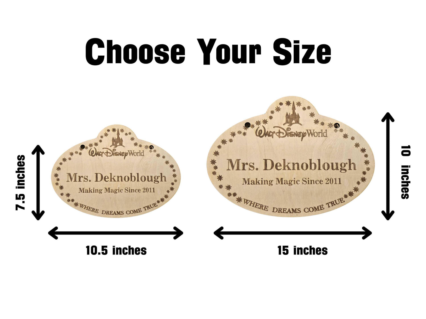 Teacher Classroom Sign Inspired by Disney Cast Member Badge