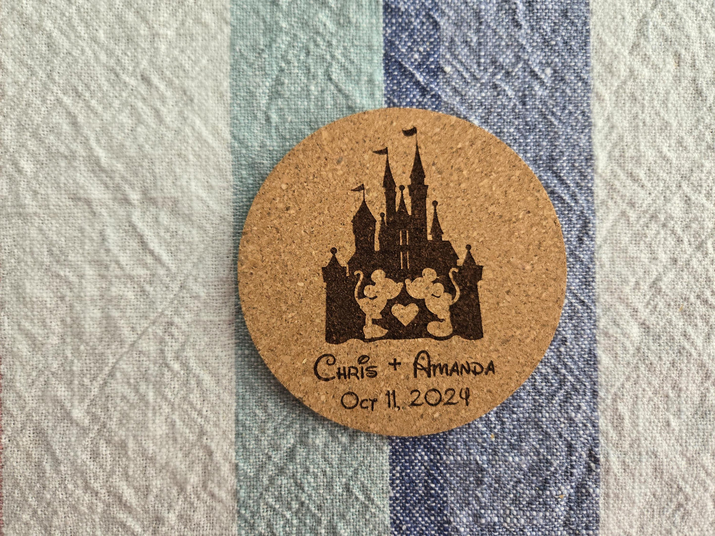 Fairytale Wedding Favor Drink Coasters, Disney Inspired Wedding Favors, Wedding Coasters for Receptions Gifts, Wedding Favors For Guests