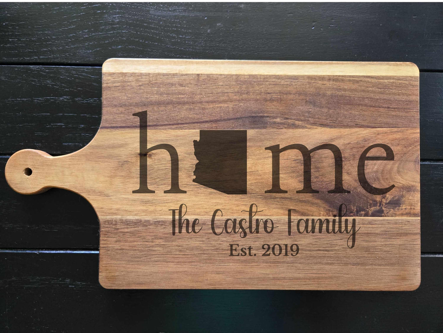 Personalized Arizona Wood Charcuterie or Cutting Board