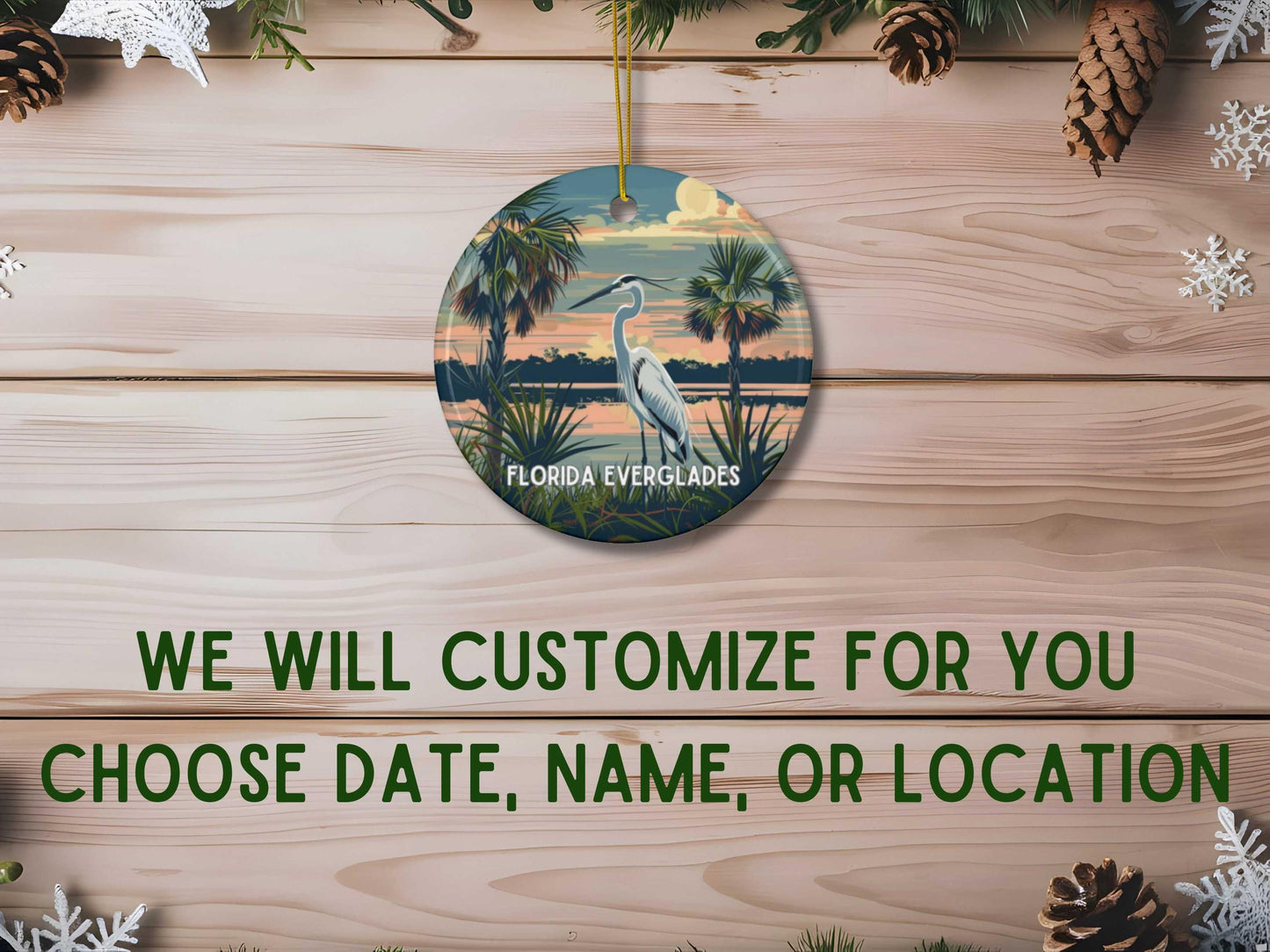 Florida Everglades National Park Christmas Ornament