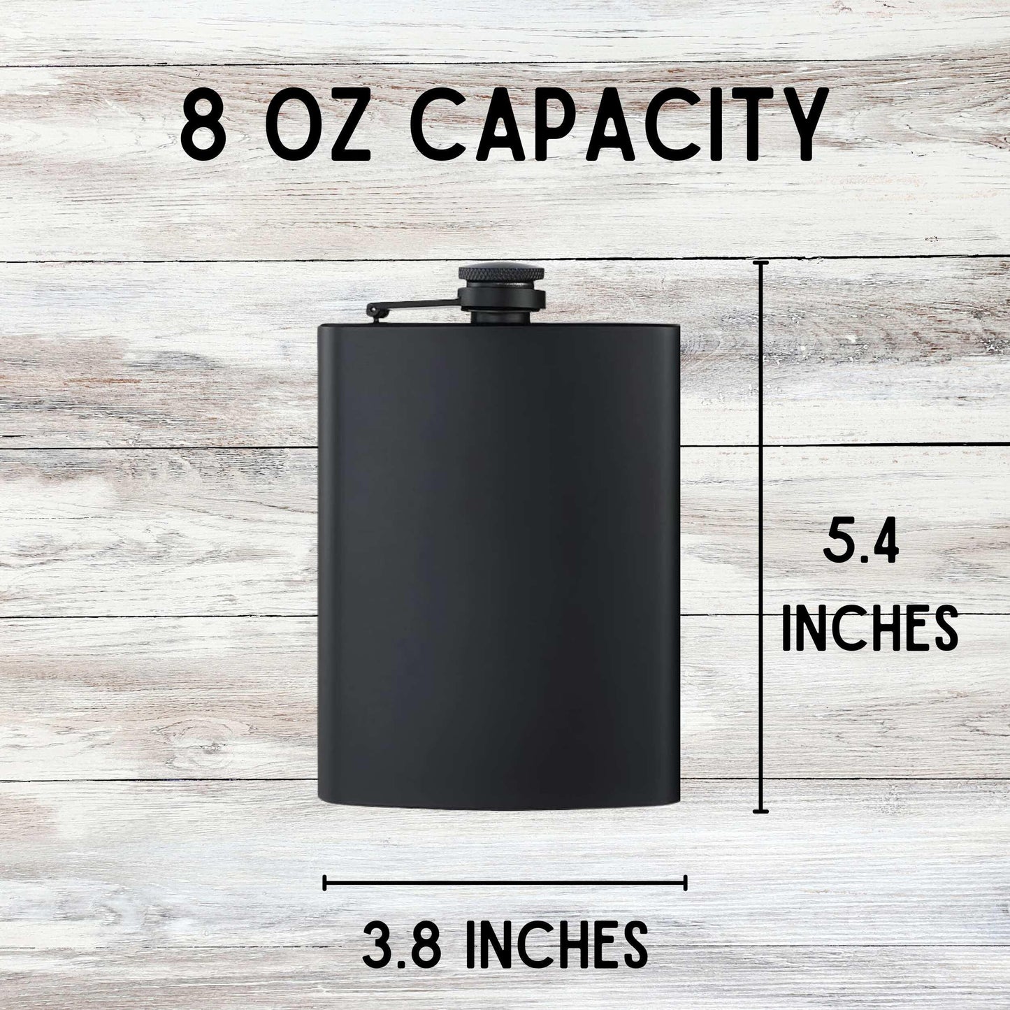 Engraved Pirate Themed Black Matte Stainless Flask, Rum Lover Gift for Him, Pirates of the Caribbean Jack Sparrow Why Is The Rum Always Gone