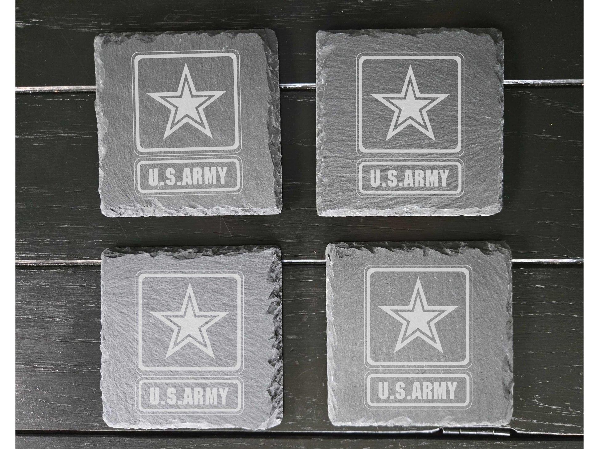Set of 4 US Army Coasters