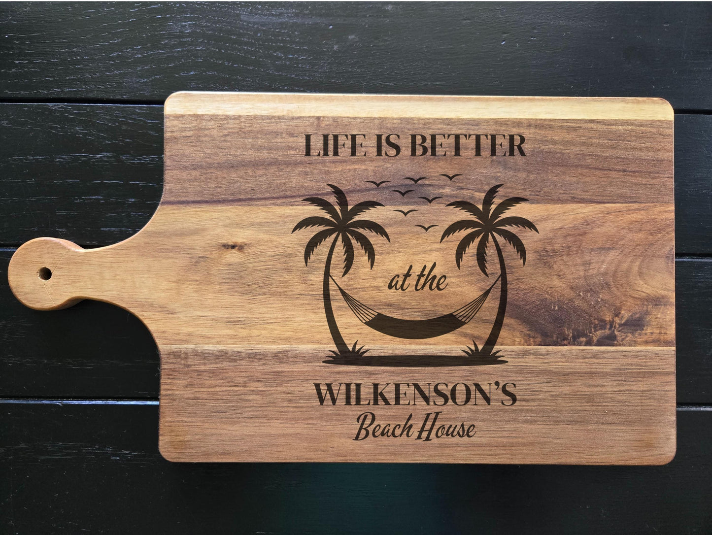 Personalized Beach House Charcuterie or Cutting Board