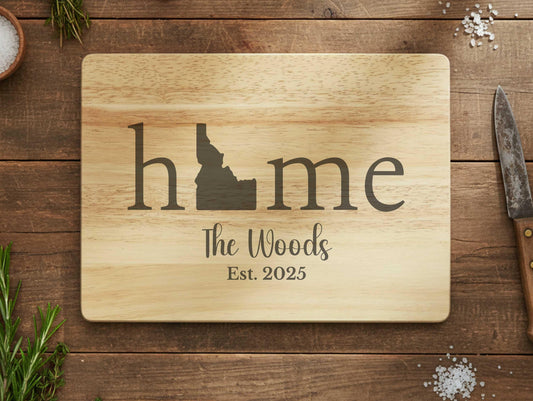 Personalized Idaho Wood Charcuterie or Cutting Board