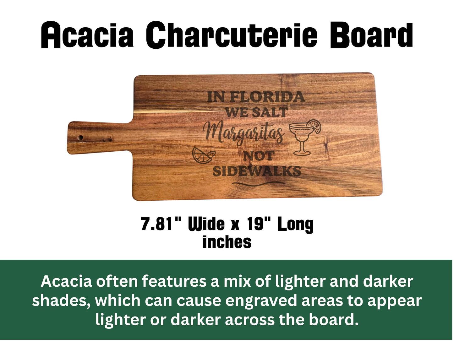 Florida Cutting Board, We Salt Margaritas Not Sidewalks