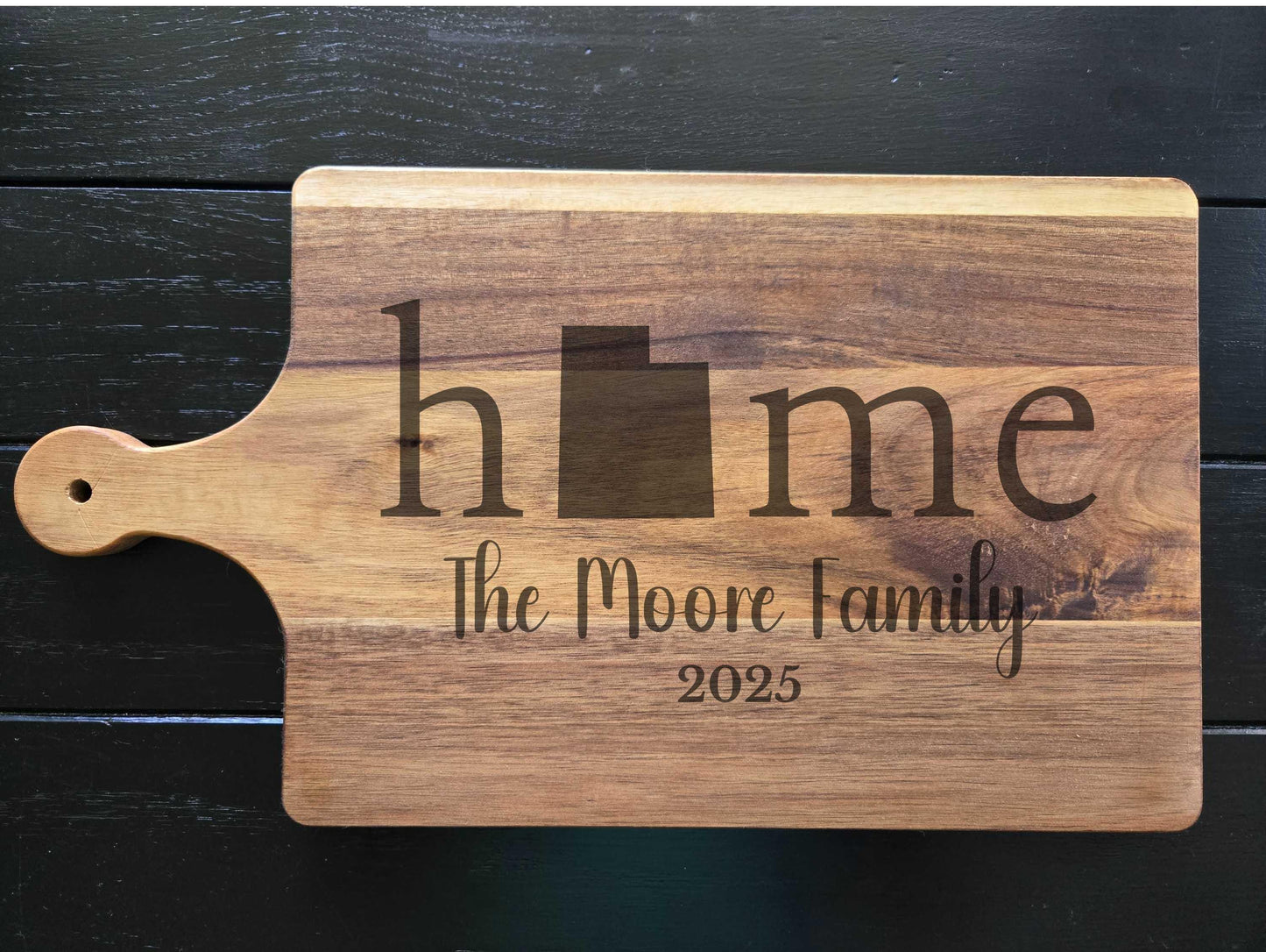 Personalized Utah Wood Charcuterie or Cutting Board