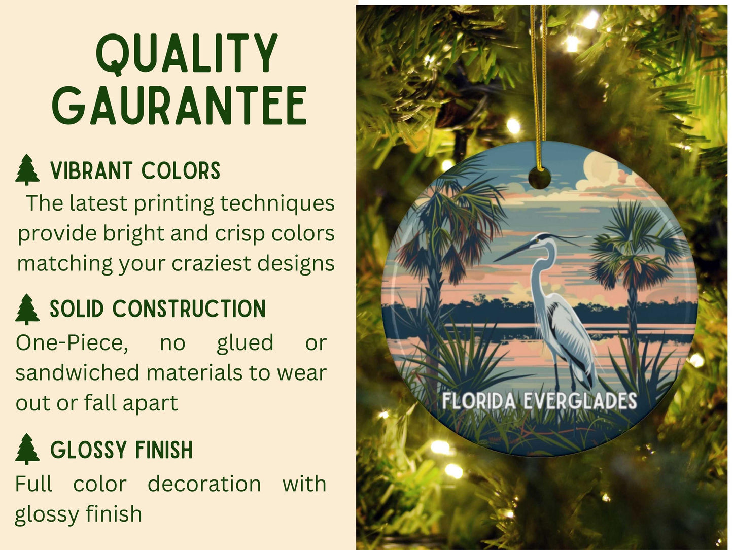 Florida Everglades National Park Christmas Ornament