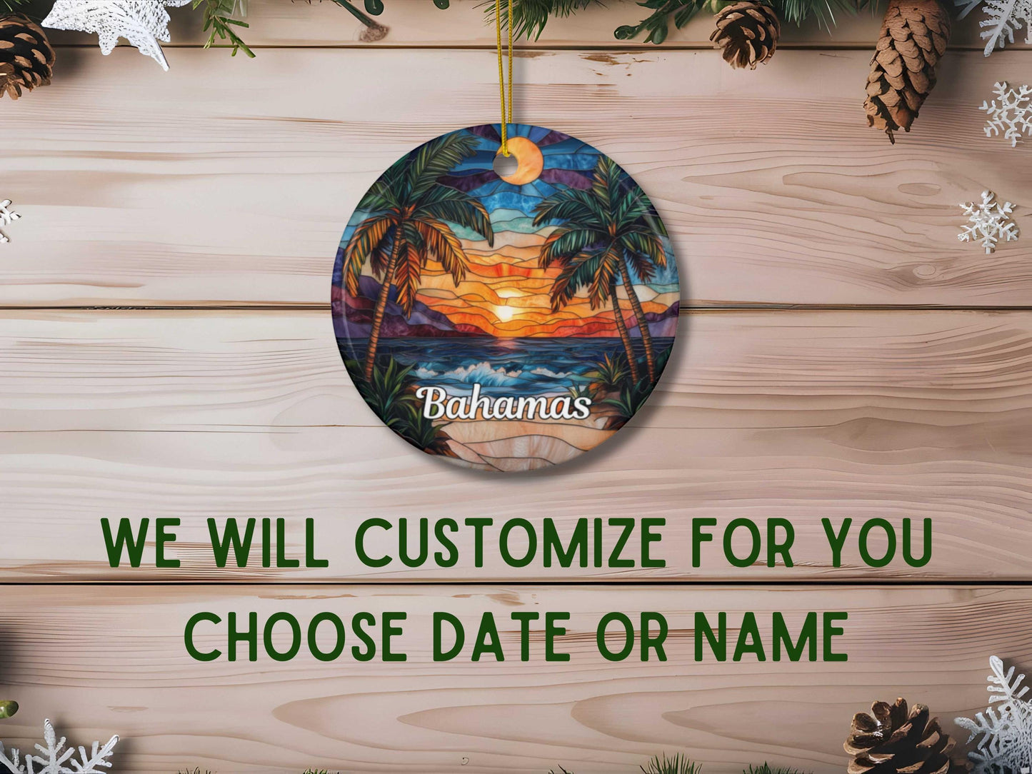 Bahamas Christmas Ornament