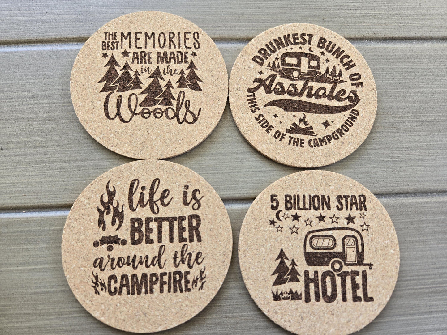 8 Pack of RV Camping Coasters