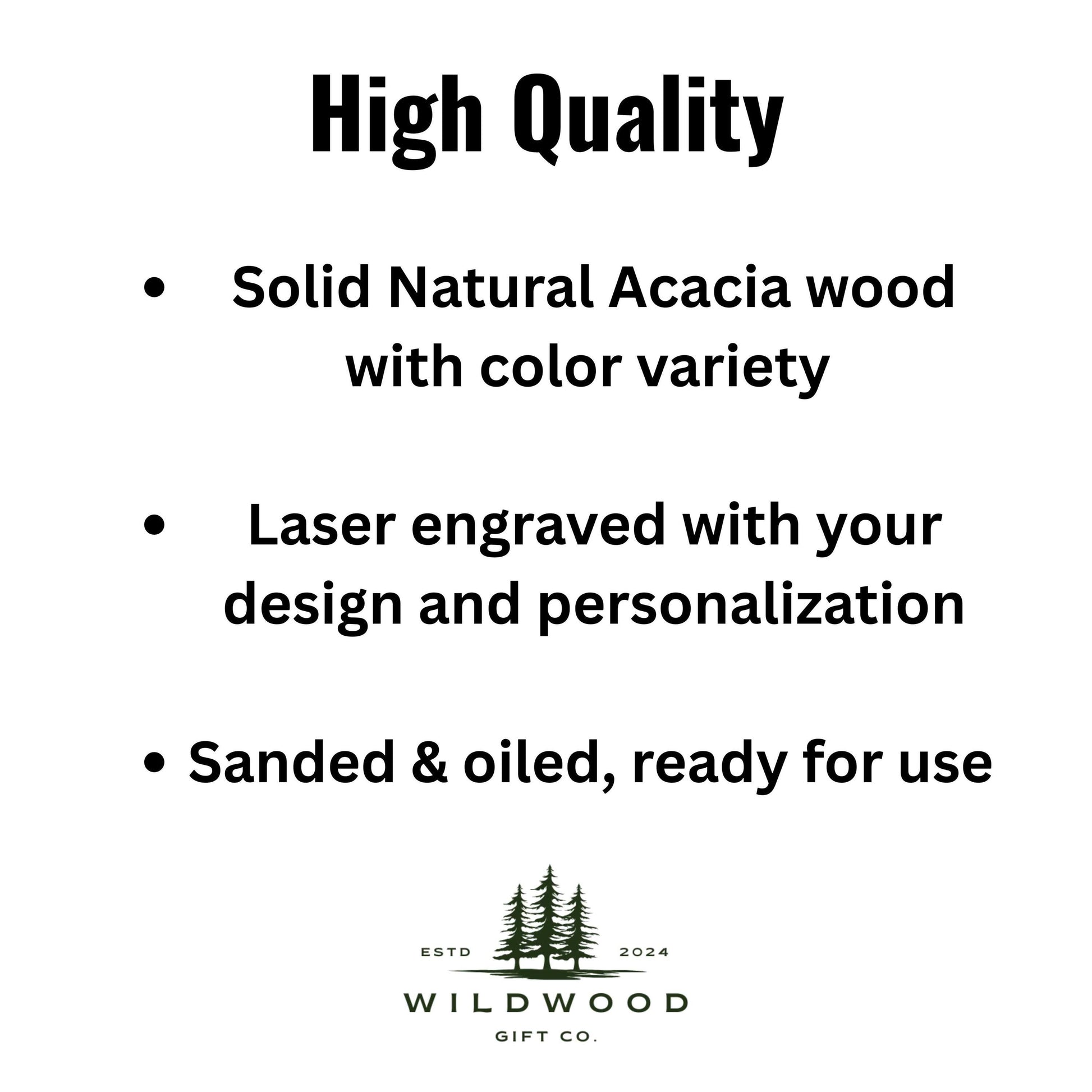 Aloha Acacia Wood Cutting Board