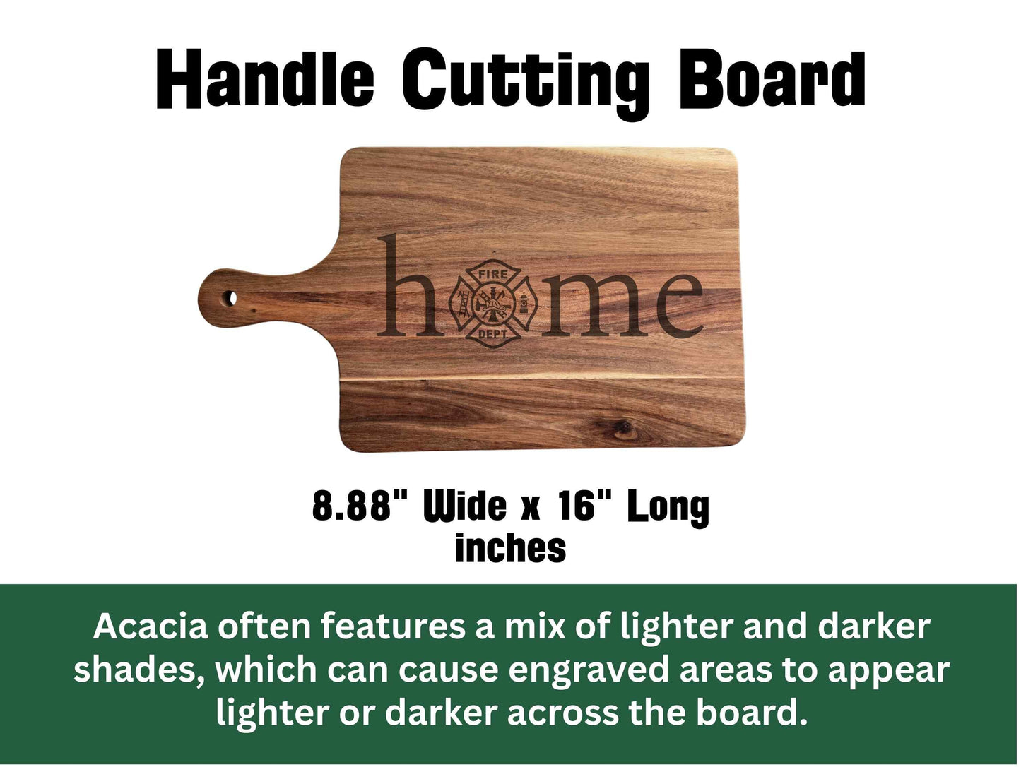 Custom Fire Dept. Home Cutting Board