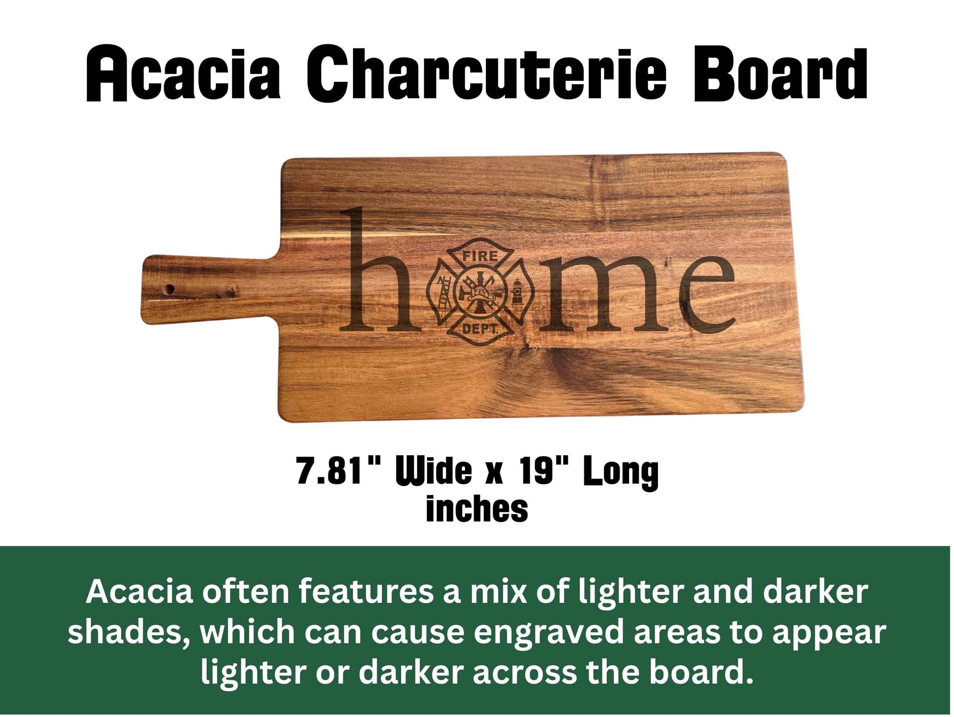 Custom Fire Dept. Home Cutting Board