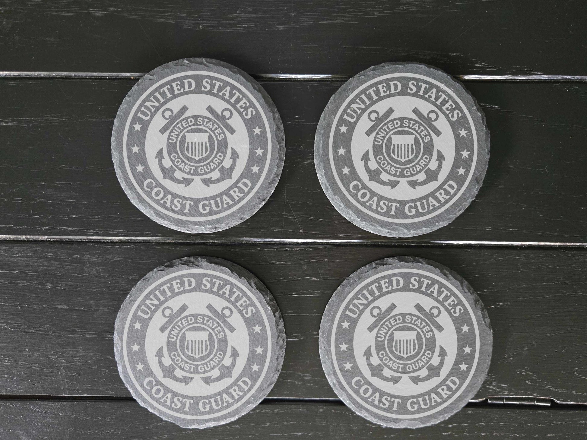 US Coast Guard Coasters Set of 4