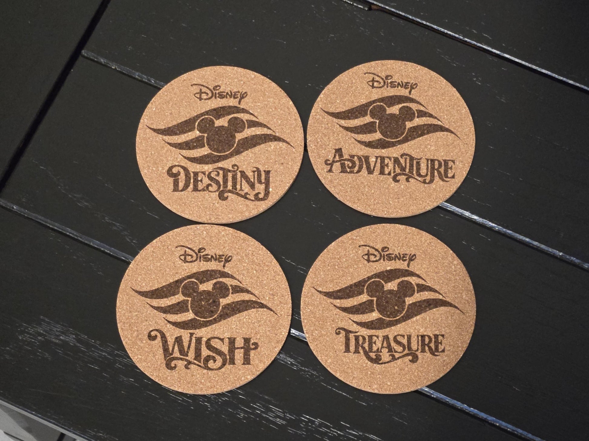 Disney Cruise Line Cork Coaster Set