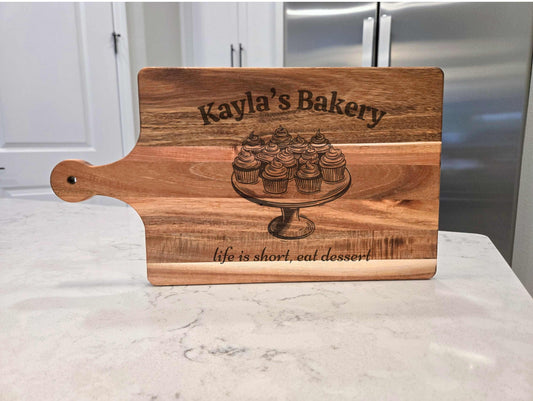 Engraved Bakers Cutting Board