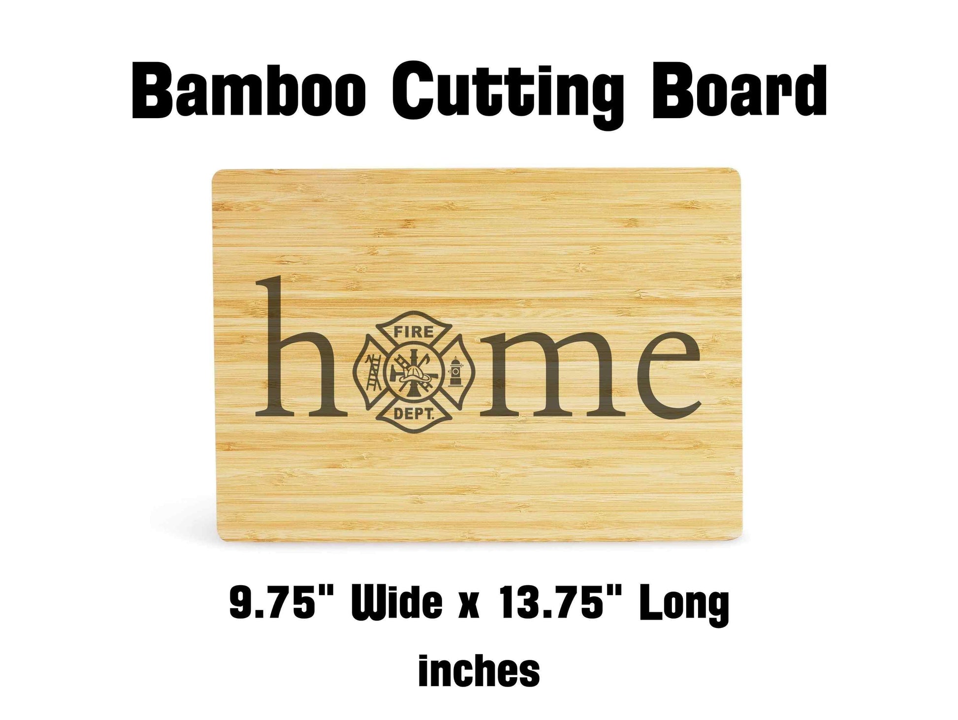 Custom Fire Dept. Home Cutting Board