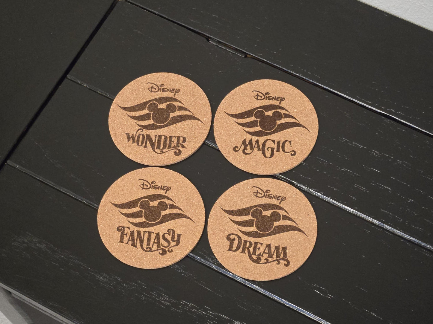 Disney Cruise Line Cork Coaster Set