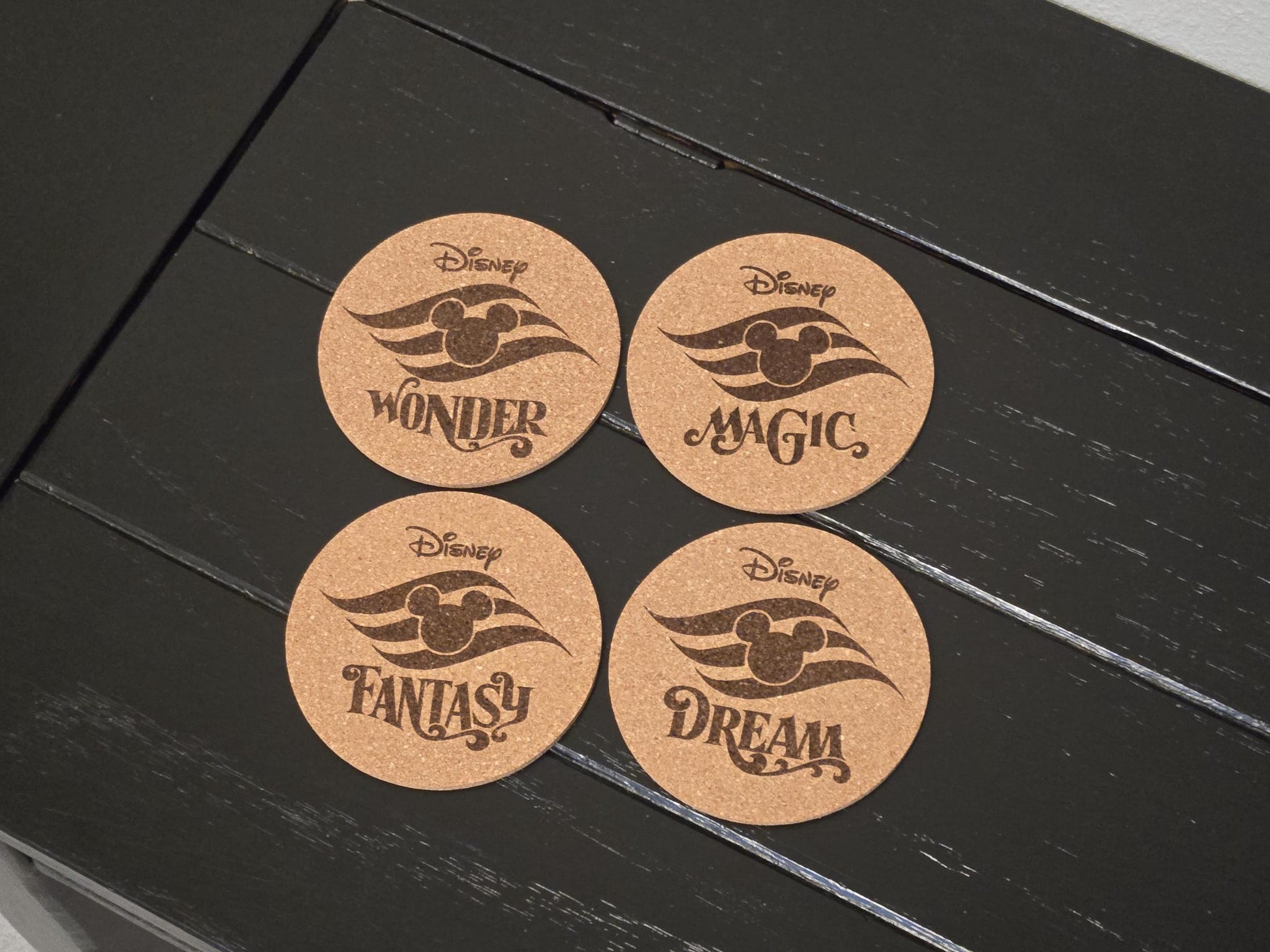 Disney Cruise Line Cork Coaster Set