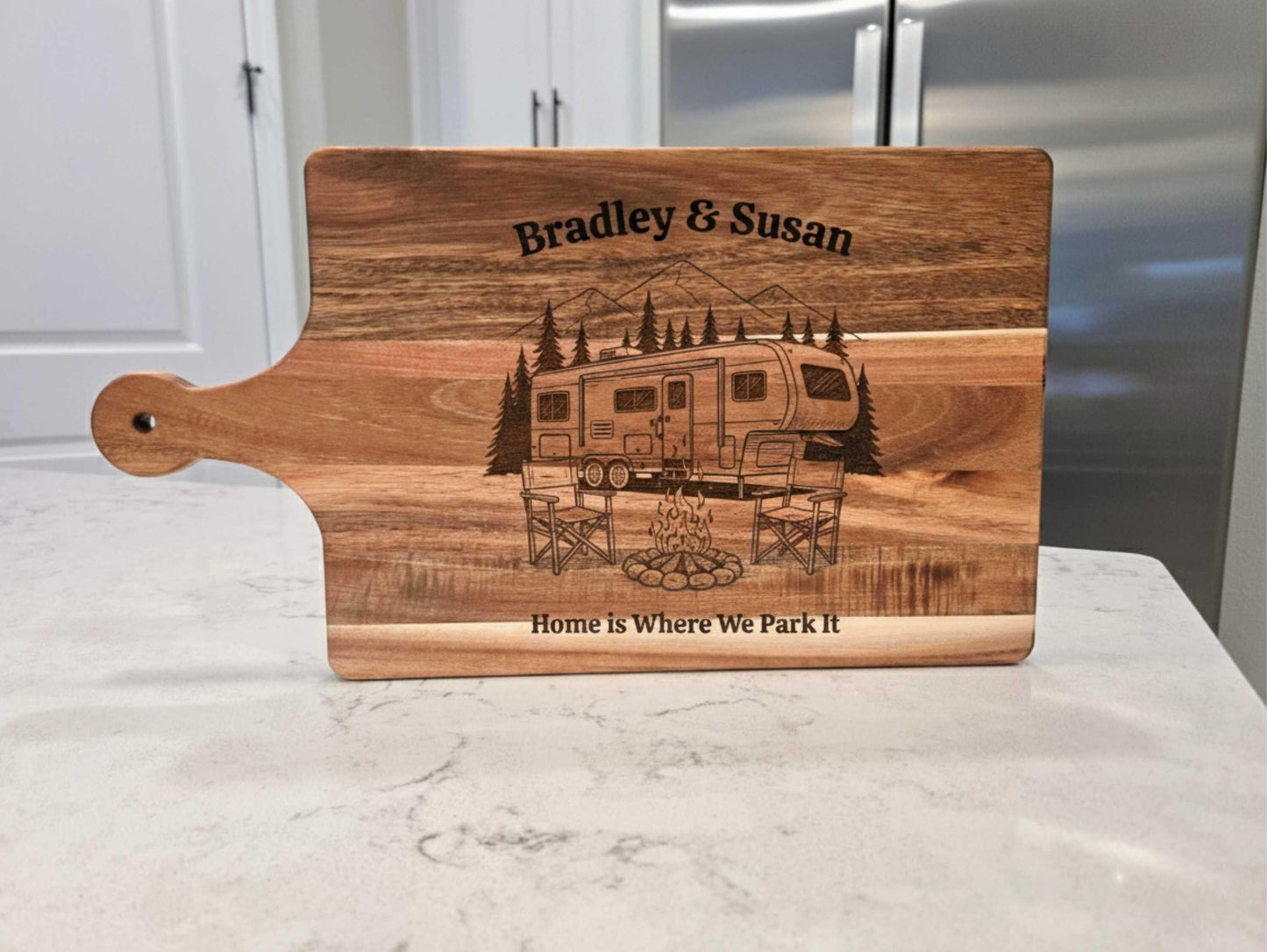 Personalized Cutting Board Gift for RV Owners