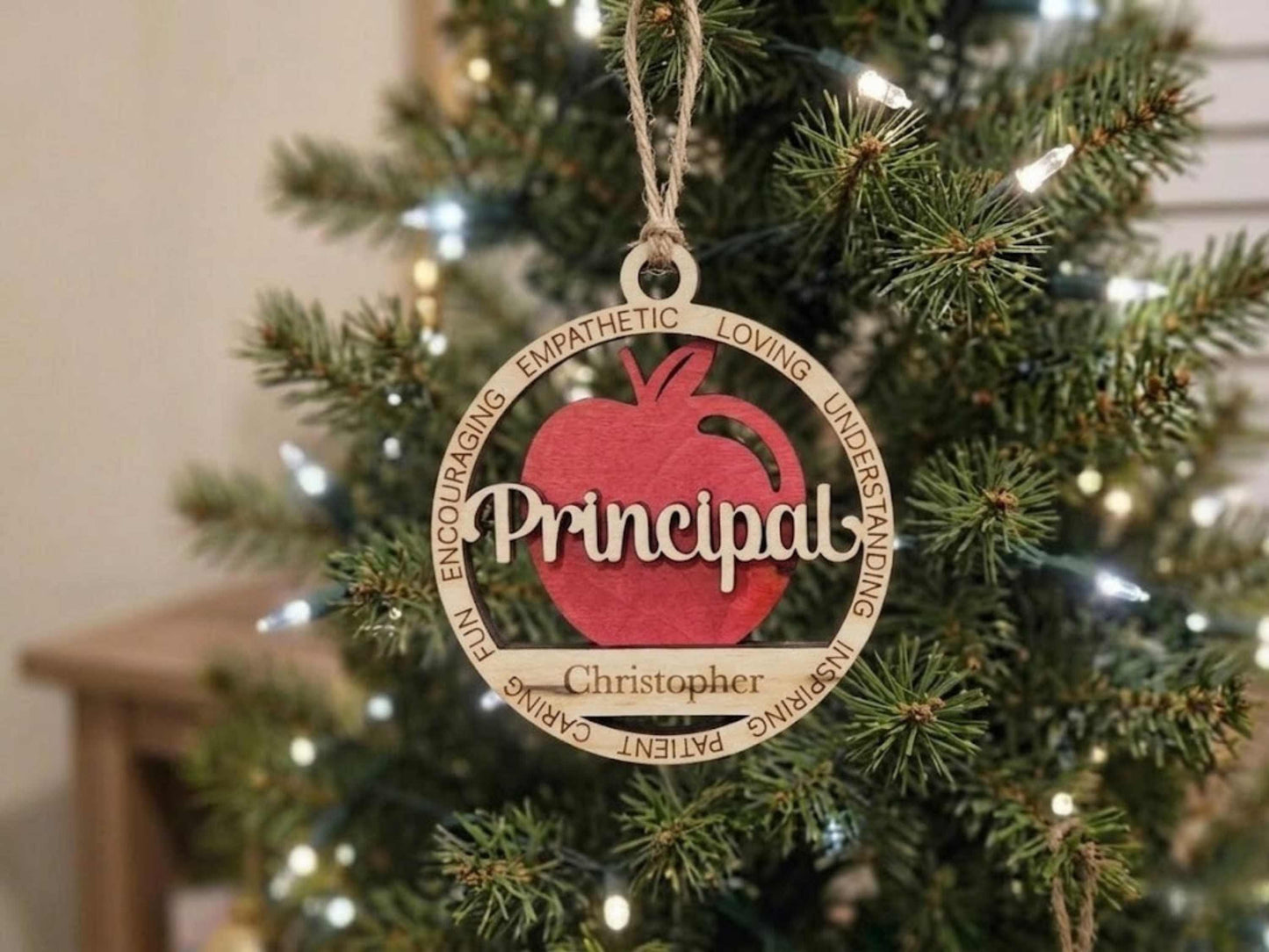 Personalized Principal Ornament