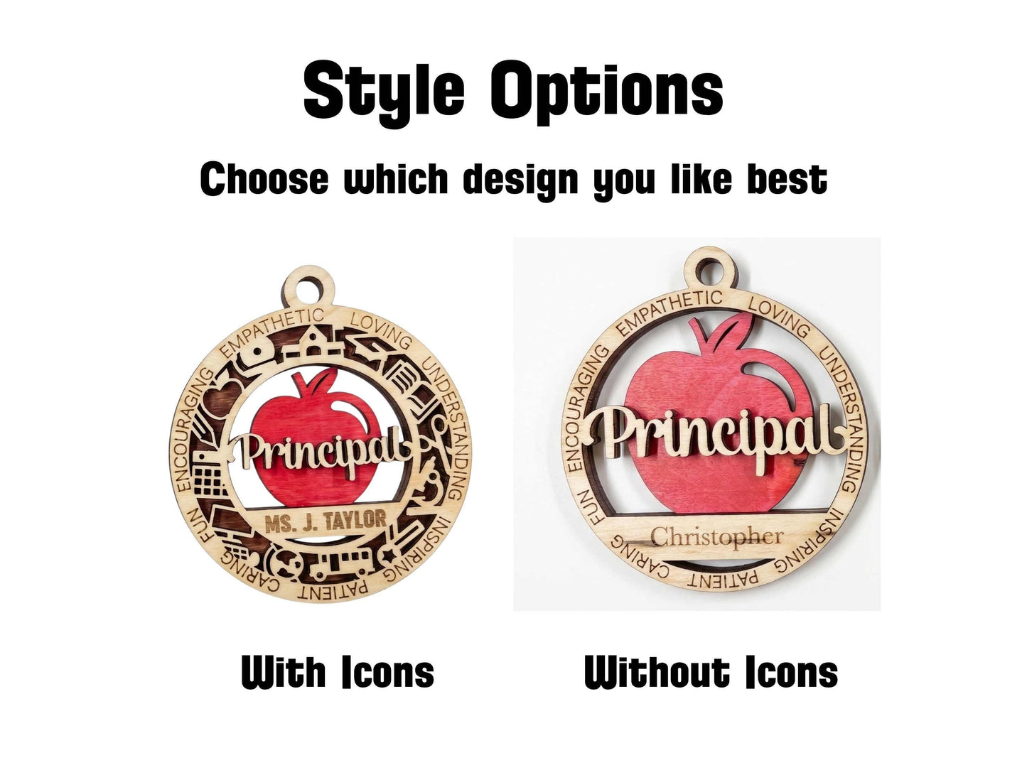 Personalized Principal Ornament