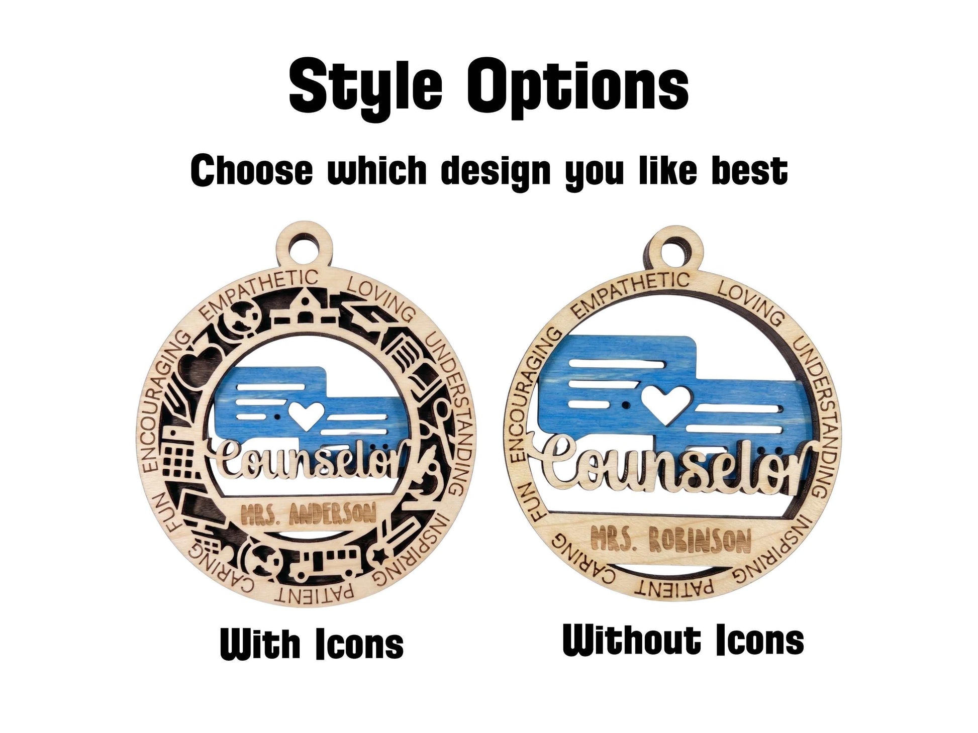Personalized School Counselor Ornament