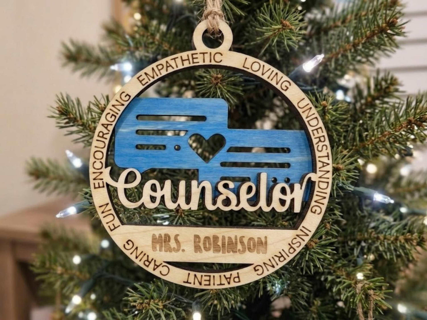 Personalized School Counselor Ornament