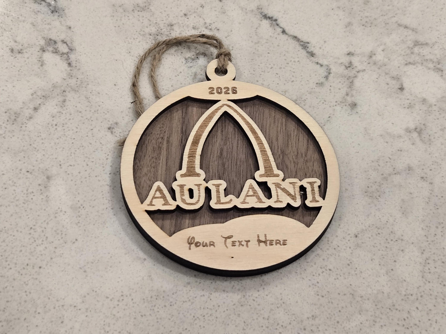 Aulani Resort Hawaii Laser Engraved Ornament