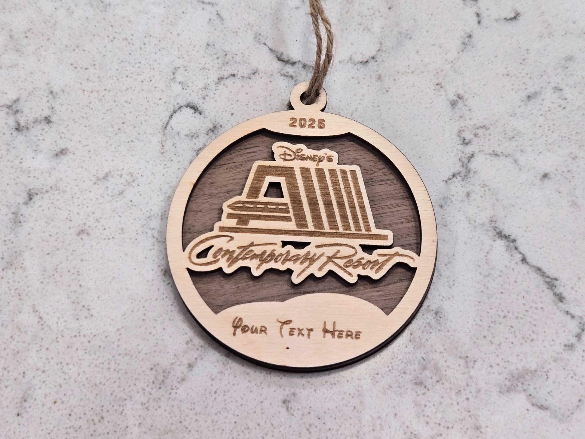 Contemporary Resort Disneyworld Ornament