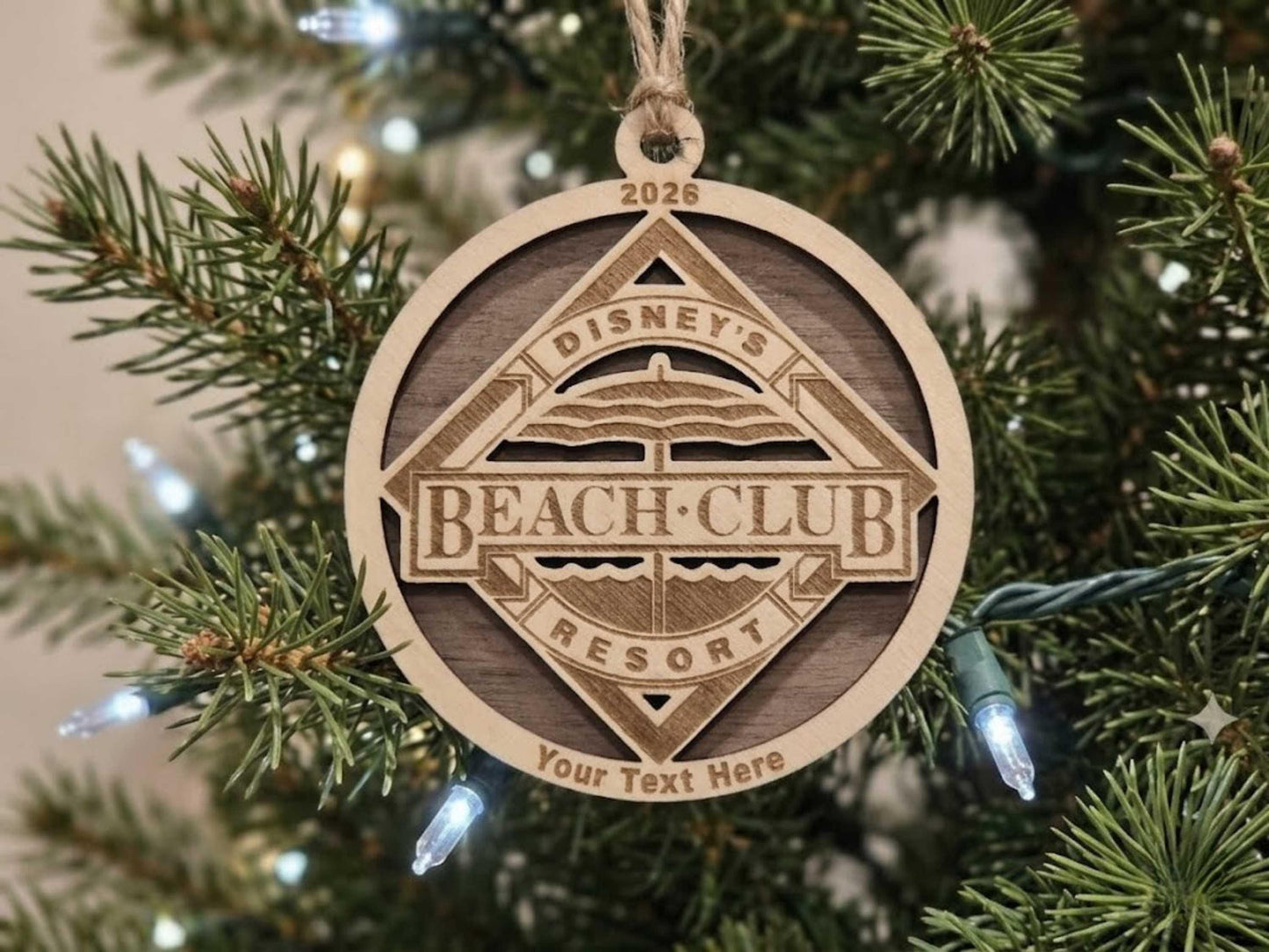 Beach Club Resort Disney World Ornament