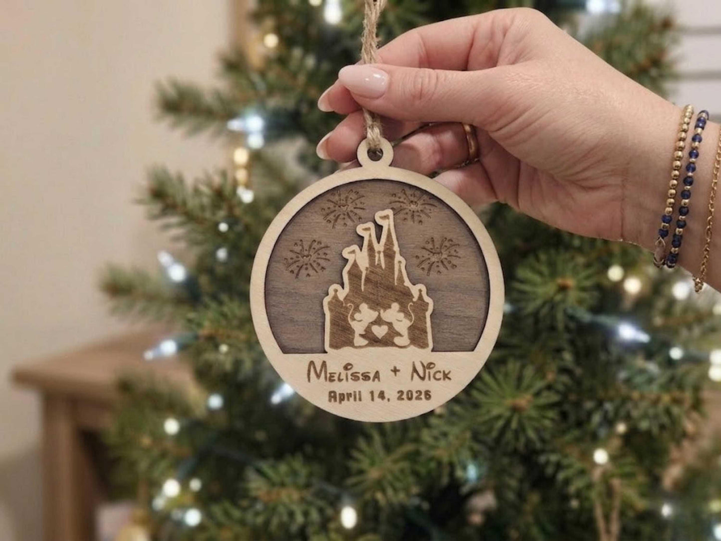 Mickey & Minnie Wedding Gift Ornament