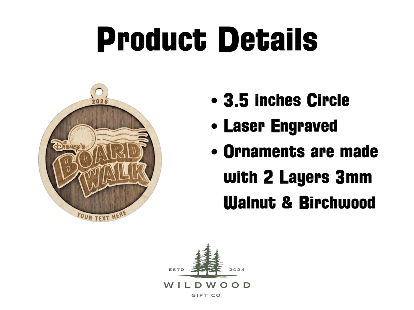 Board Walk Resort Disney World Ornament