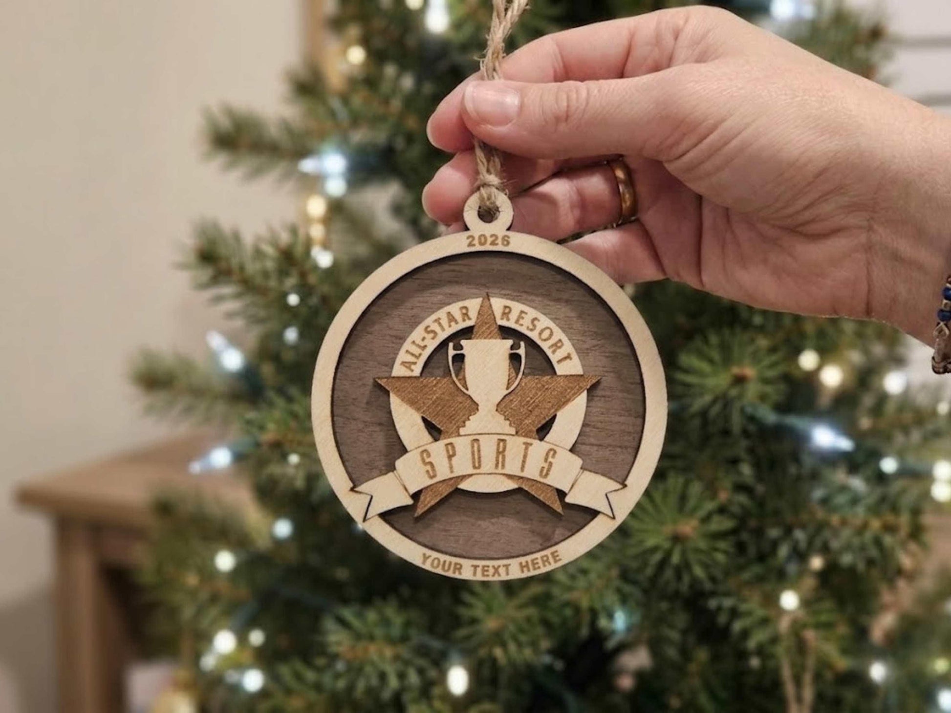 All-Star Sports Resort Disney World Wooden Ornament