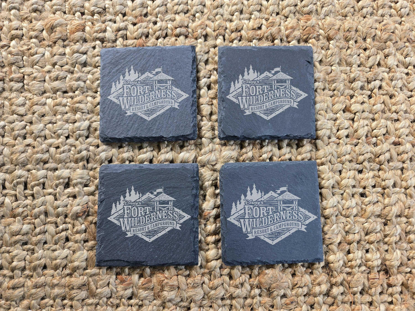Fort Wilderness Resort Slate Coasters