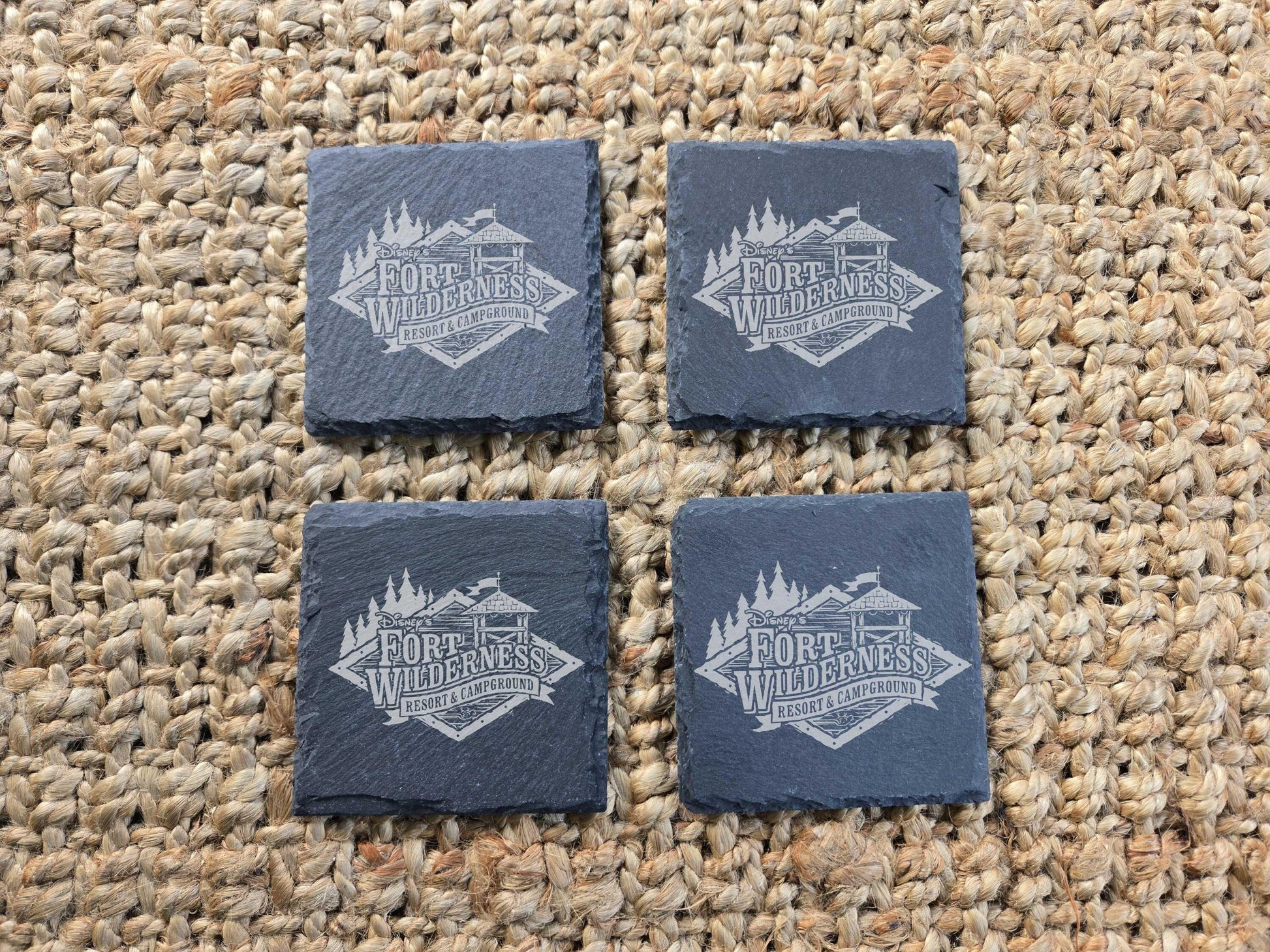 Fort Wilderness Resort Slate Coasters