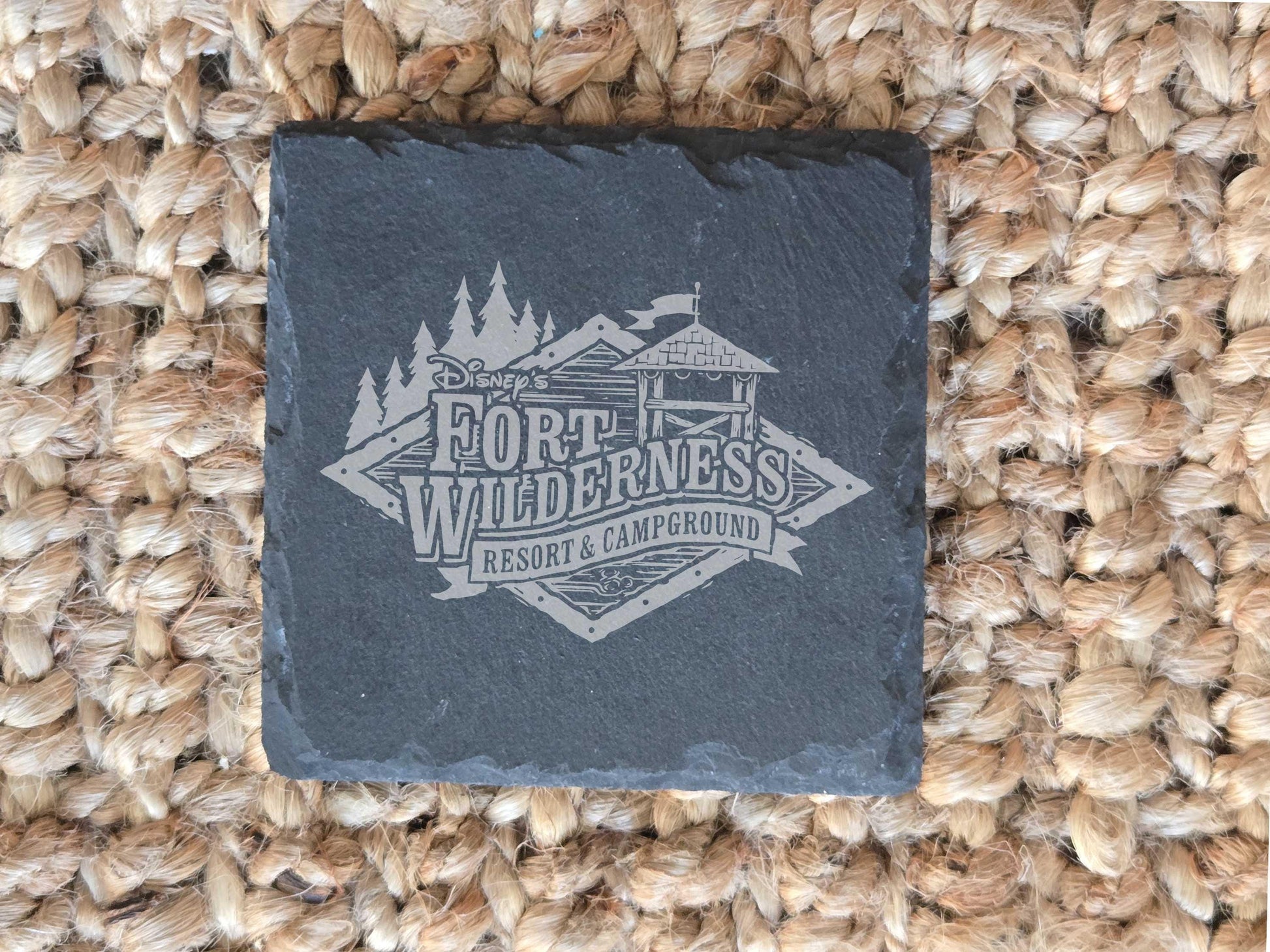 Fort Wilderness Resort Slate Coasters